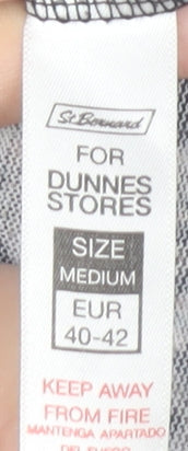 St. Bernard for Dunnes Women’s Grey Geometric 3/4 Sleeve Blouse Size 12