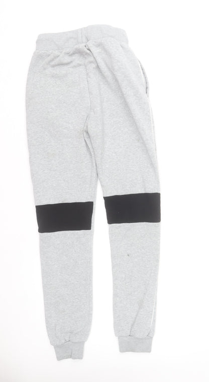 Slazenger Men's Grey Joggers Small Regular Fit Polyester Sports Trousers