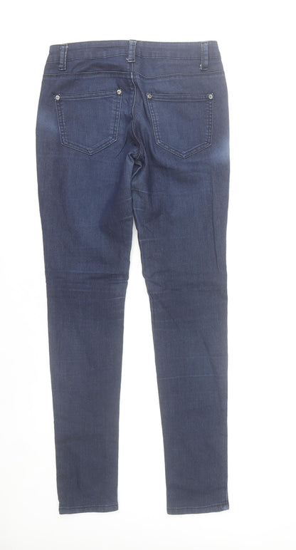 Parisian Women Blue Skinny Jeans Size 10 Cotton Blend Stretch Denim