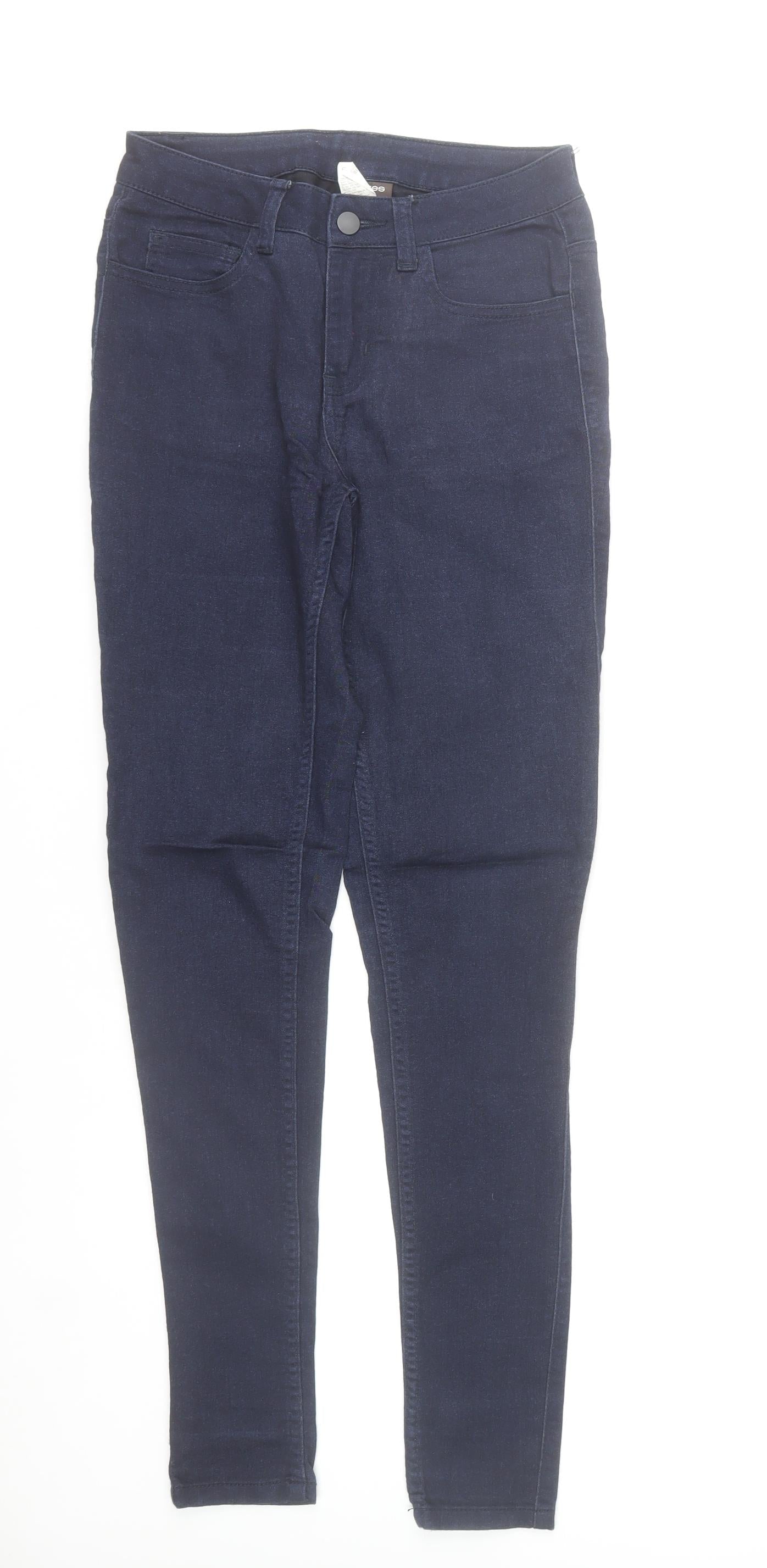 Pieces Womens Blue Slim Fit Jegging Jeans S