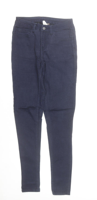 Pieces Womens Blue Slim Fit Jegging Jeans S