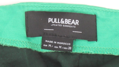 Pull & Bear Women’s Green Short Viscose Skirt Size 12