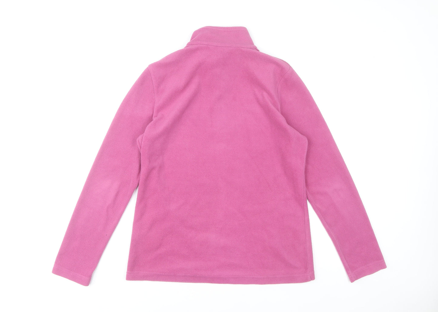 Regatta Women's Pink Fleece Pullover Sweatshirt UK 12 1/2 Zip Outdoor
