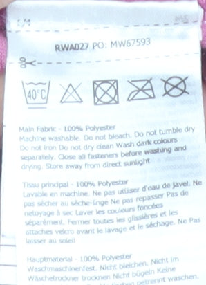 Regatta Women's Pink Fleece Pullover Sweatshirt UK 12 1/2 Zip Outdoor