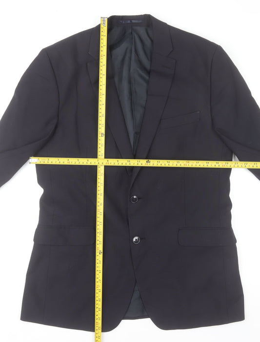 Mens UK Size 42 Thomas Nash Regular Black Suit Jacket
