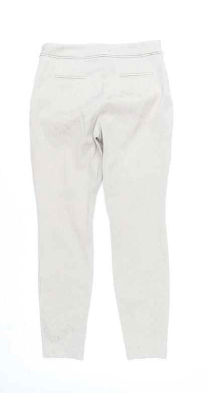 Wallis Women's Beige Slim Fit Stretch Trousers Size 8