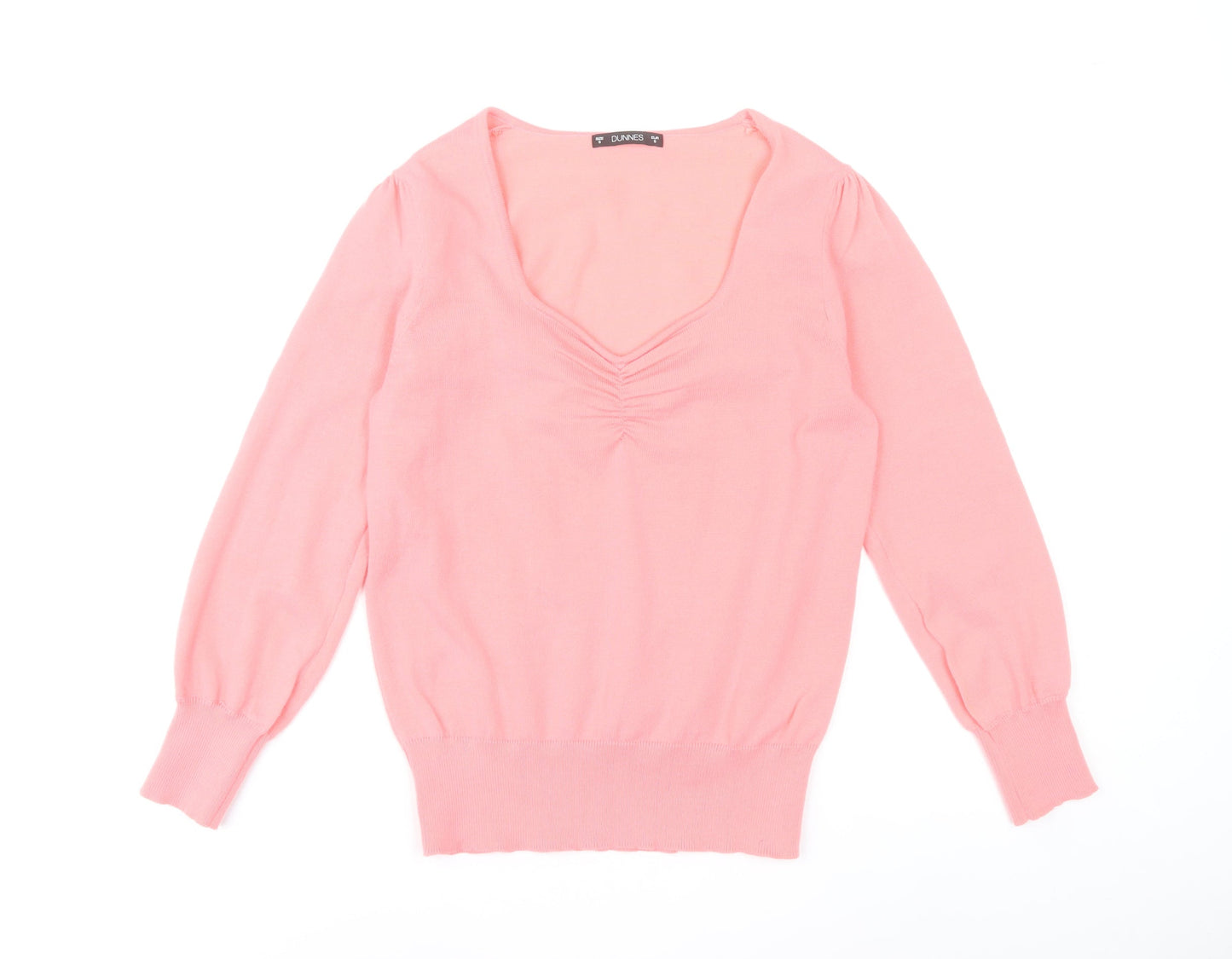 Dunnes Stores Women’s Pink V-Neck Pullover Jumper Size S