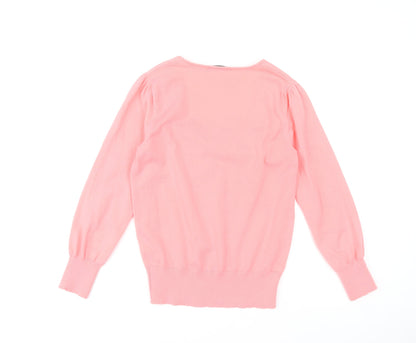 Dunnes Stores Women’s Pink V-Neck Pullover Jumper Size S
