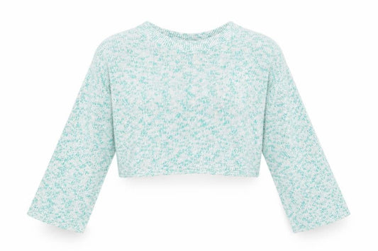 H&M Divided Women's Green Knit Crew Neck Pullover Jumper Size L