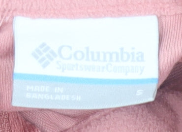 Columbia Women Pink Fleece 1/4 Zip Pullover Sweatshirt Size S