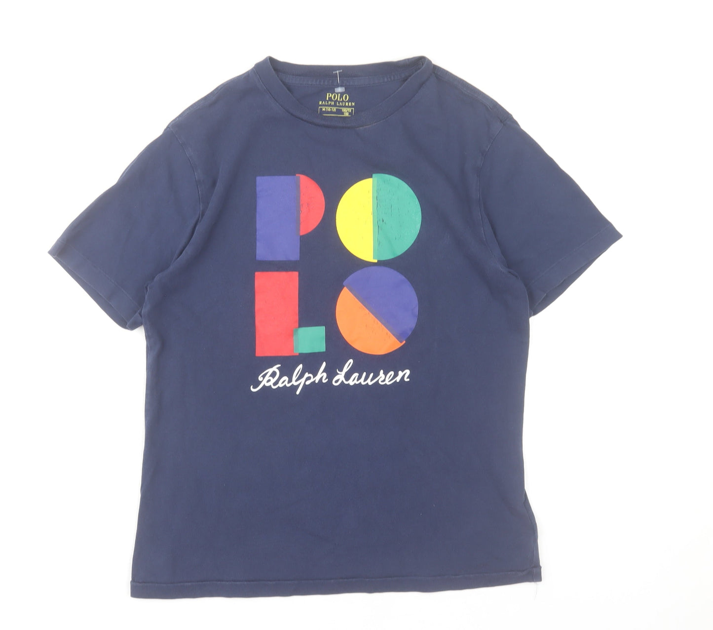 Boys UK Size 10-12 Years Ralph Lauren Blue Basic T-Shirt