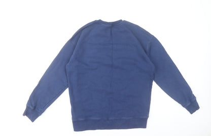 POCO by Pippa Women's Blue Cotton Pullover Sweatshirt S