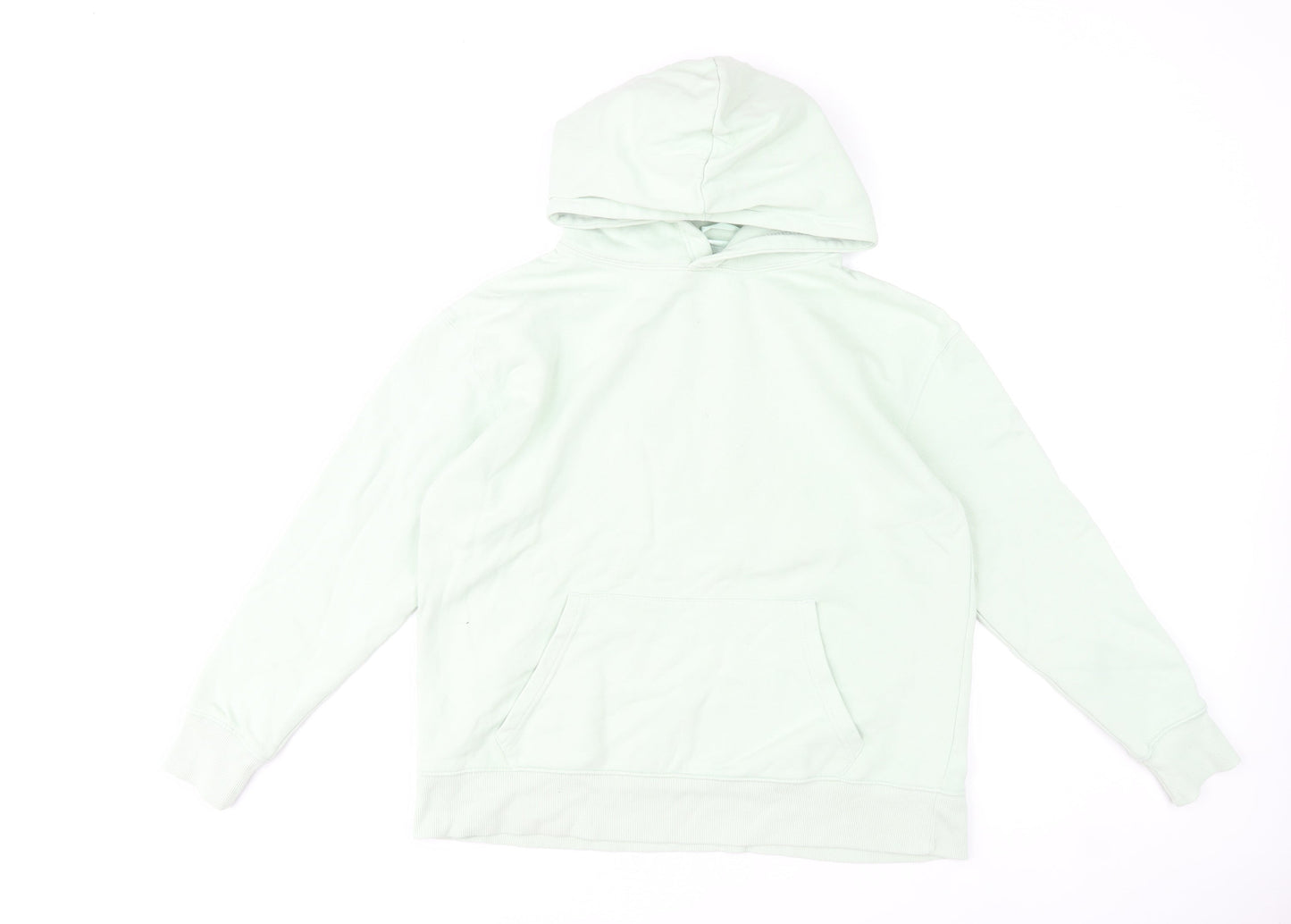 Dunnes Women Mint Green Pullover Hoodie Medium Cotton Blend