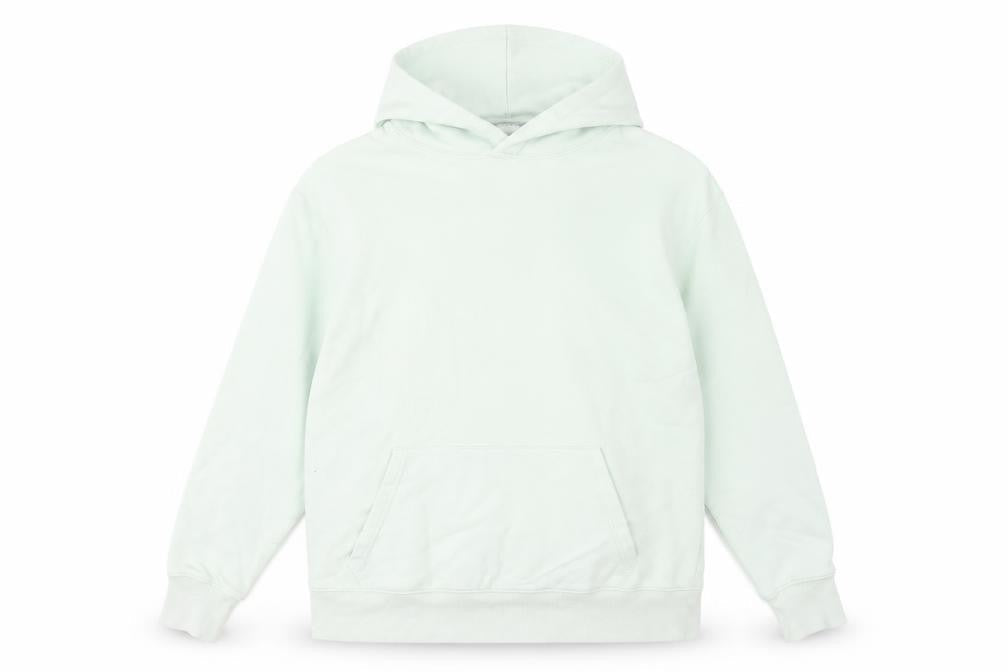 Front view of Dunnes Women Mint Green Pullover Hoodie Medium Cotton Blend