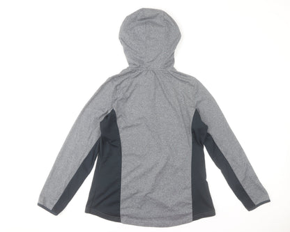 St. Bernard for Dunnes Women’s Grey 1/4 Zip Hooded Activewear Jacket Size 8