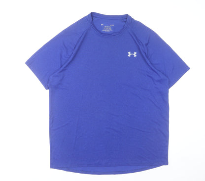 Under Armour Men's Blue Tech T-Shirt Large Athletic Fit
