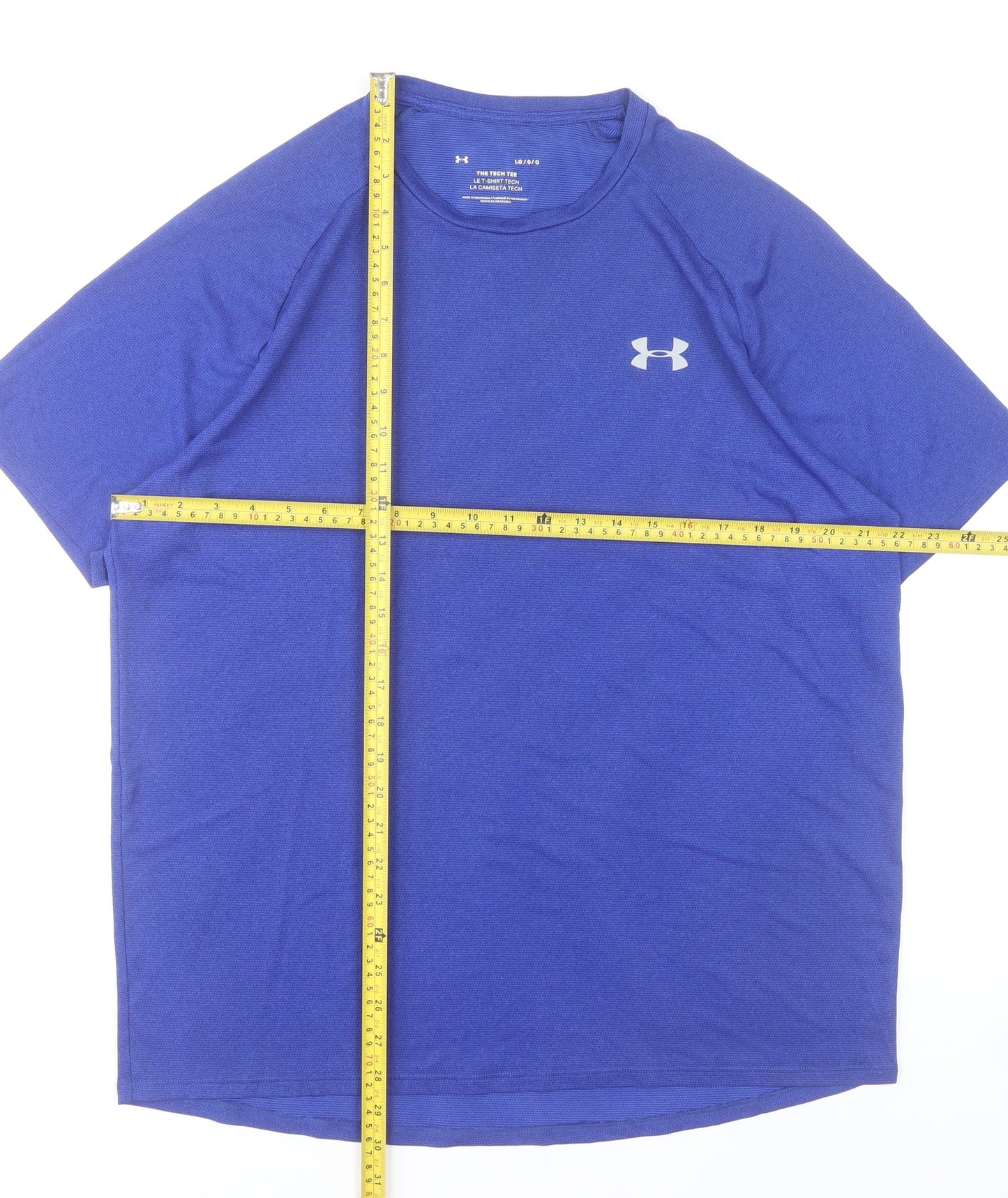 Under Armour Men's Blue Tech T-Shirt Large Athletic Fit