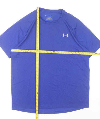 Under Armour Men's Blue Tech T-Shirt Large Athletic Fit