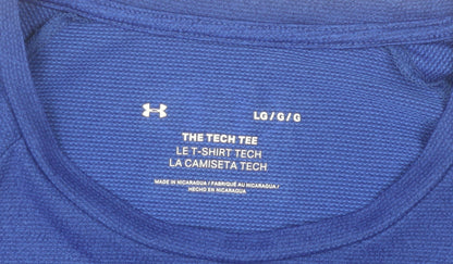 Under Armour Men's Blue Tech T-Shirt Large Athletic Fit