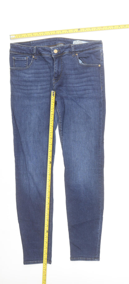 Vero Moda Women's Blue Skinny Denim Jeans XL Mid Rise Stretch