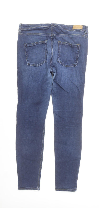 Vero Moda Women's Blue Skinny Denim Jeans XL Mid Rise Stretch