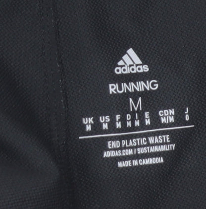 Adidas Men's Black Multicoloured Running Jogger Trousers Size M