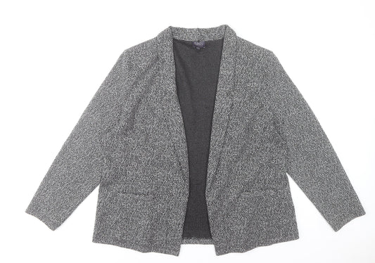 Marks and Spencer Women’s Grey Knit Blazer Jacket Size 20