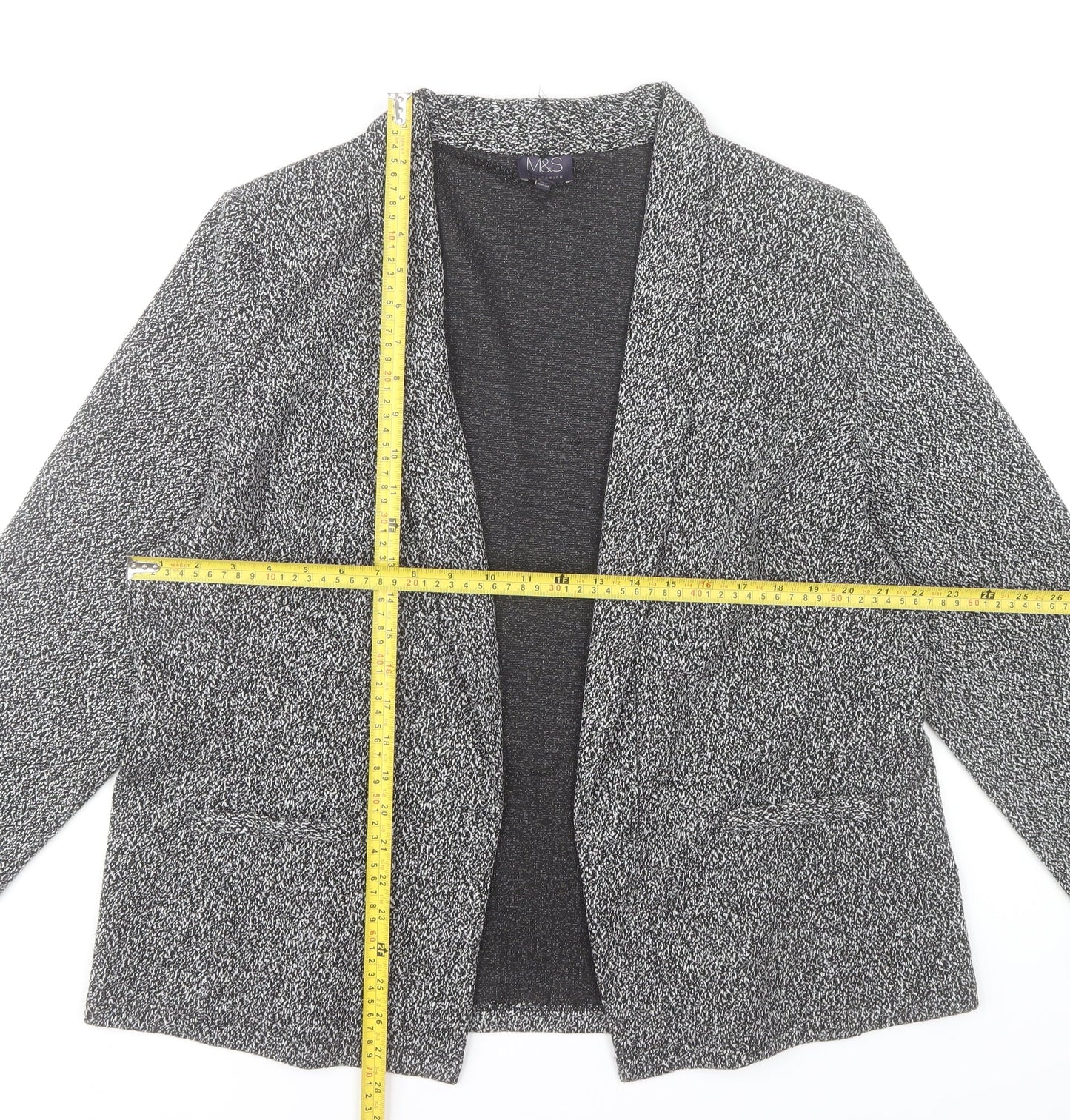 Marks and Spencer Women’s Grey Knit Blazer Jacket Size 20