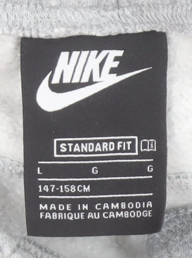 Nike Boys Grey Jogger Trousers 13-14 Years Cotton Blend Standard Fit