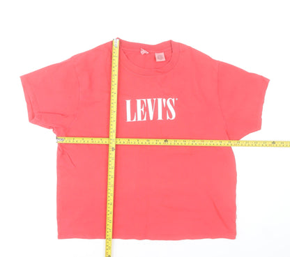 Womens UK Size S Levi's Pink Basic T-Shirt