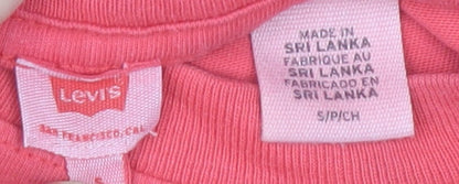 Womens UK Size S Levi's Pink Basic T-Shirt