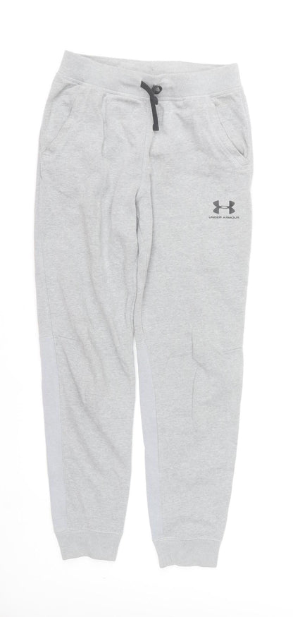 Under Armour Boys Grey ColdGear Jogger Trousers Size 11-12 Years