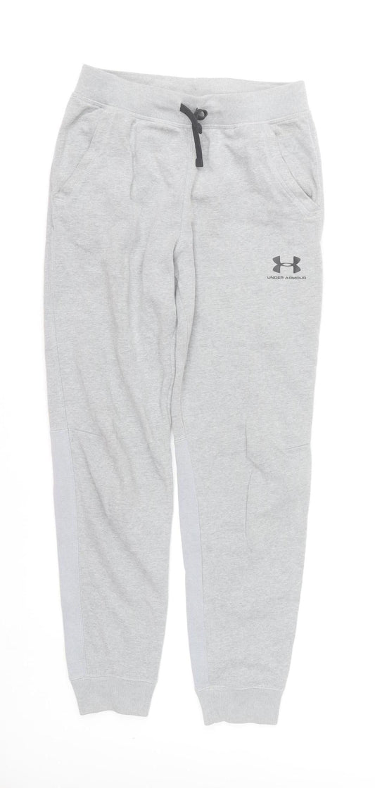 Under Armour Boys Grey ColdGear Jogger Trousers Size 11-12 Years