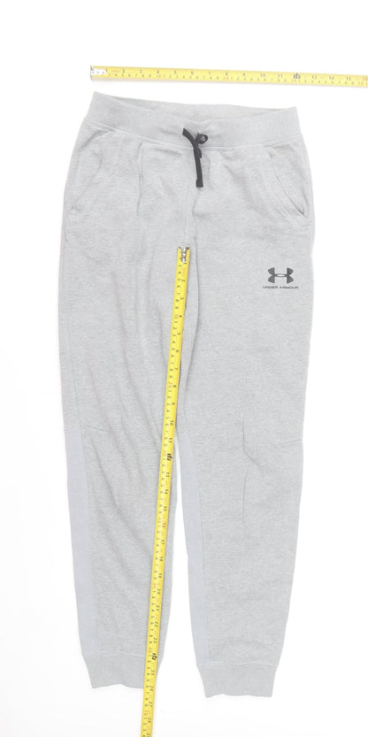 Under Armour Boys Grey ColdGear Jogger Trousers Size 11-12 Years