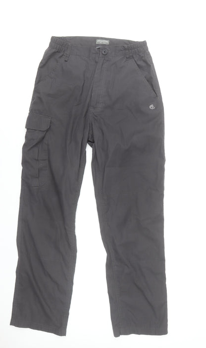Craghoppers Men's Black 30R Cargo Trousers Quick Dry Travel Pants