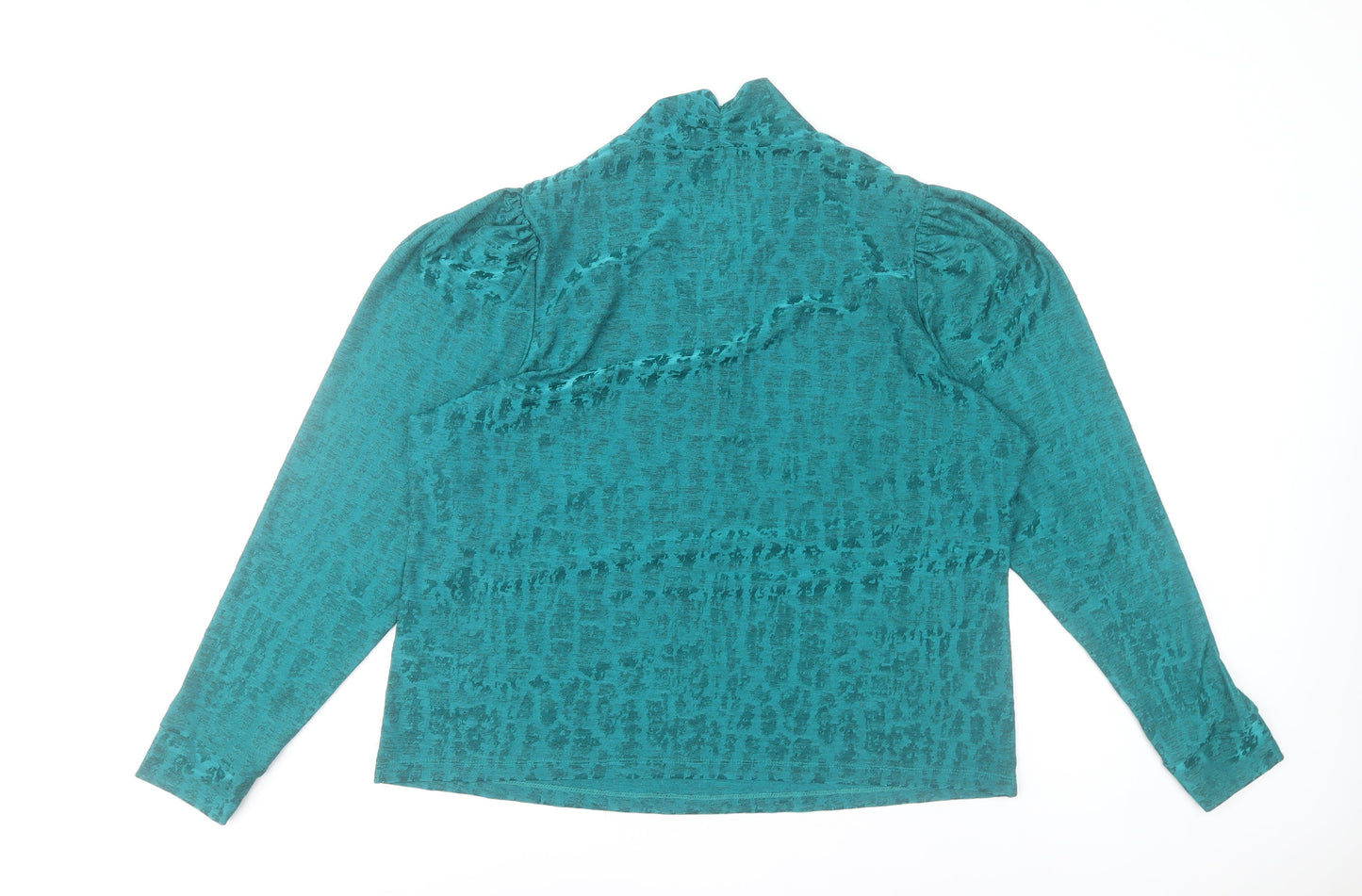 Gallery Women’s Green V-Neck Tunic Blouse Size 20 Long Sleeve