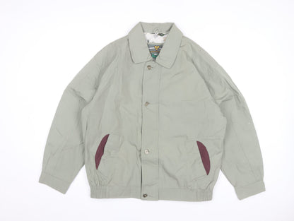 Dingos Mens Green Bomber Jacket M Outdoor Lined Casual