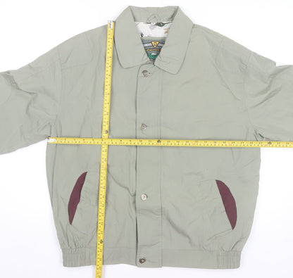 Dingos Mens Green Bomber Jacket M Outdoor Lined Casual