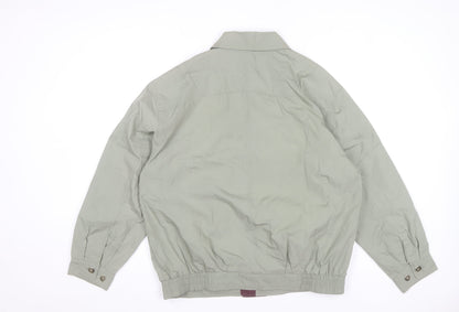 Dingos Mens Green Bomber Jacket M Outdoor Lined Casual
