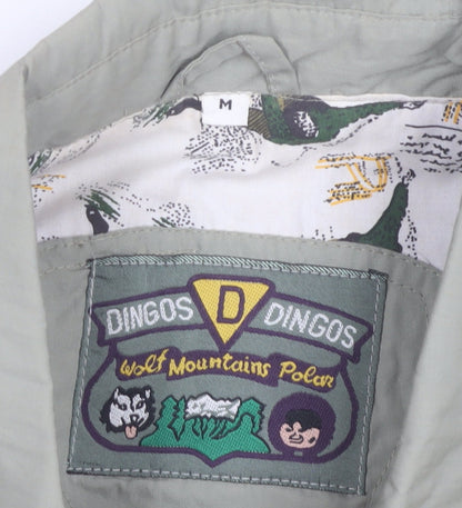 Dingos Mens Green Bomber Jacket M Outdoor Lined Casual