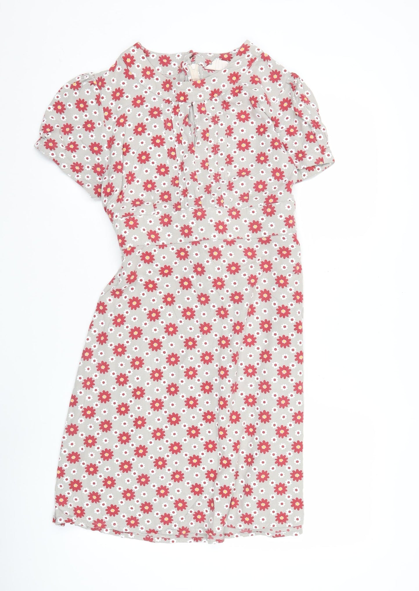 Circus Women’s Beige Floral A-Line Knee Length Dress Size 14