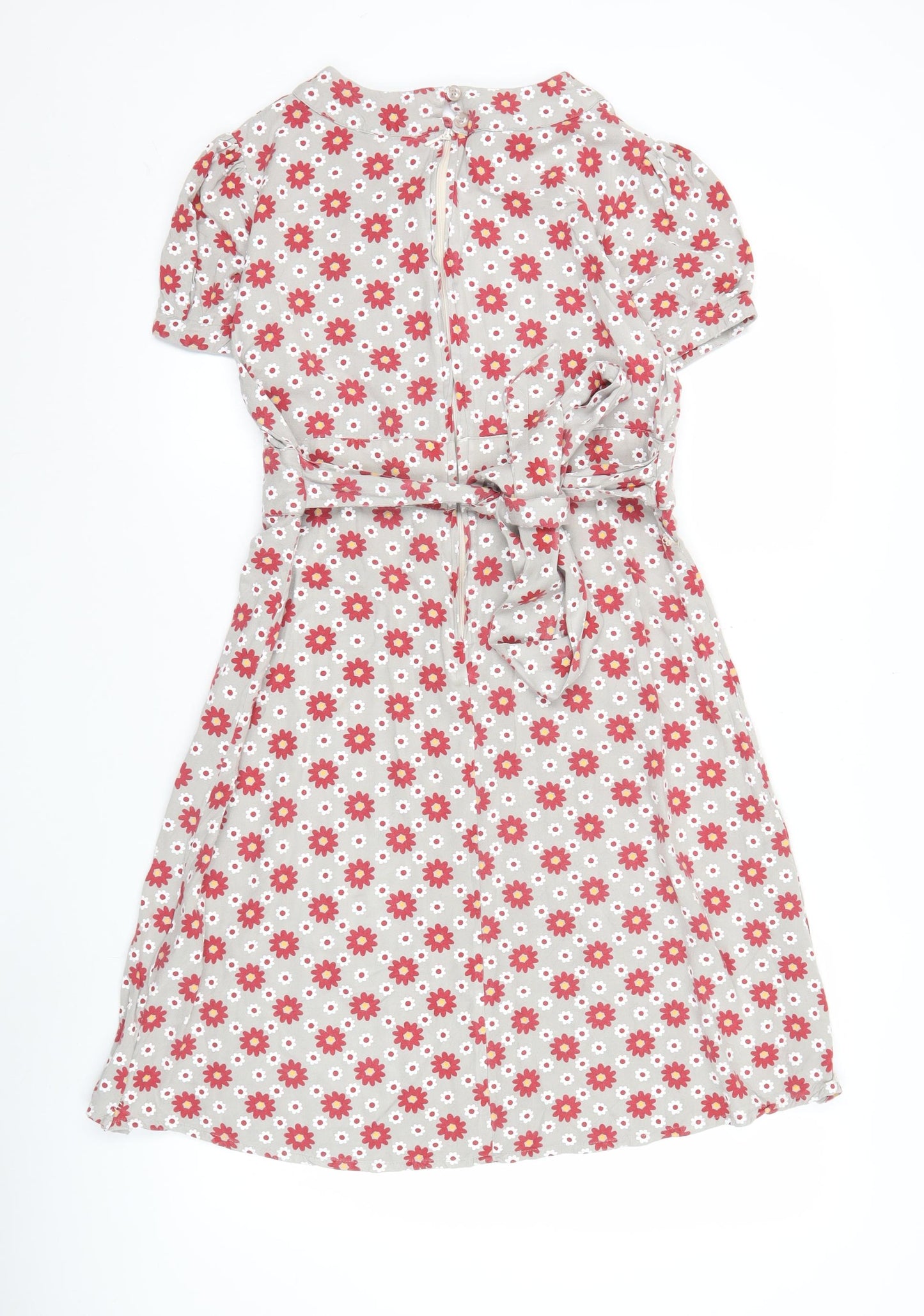Circus Women’s Beige Floral A-Line Knee Length Dress Size 14
