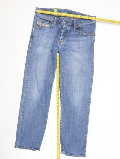 Diesel Mens Blue Straight Denim Jeans Size 32 Regular