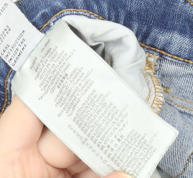 Diesel Mens Blue Straight Denim Jeans Size 32 Regular