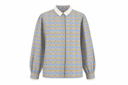 Ravens Women Multicoloured Check Long Sleeve Collared Button-Up Shirt Size 12