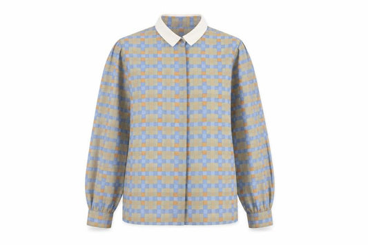 Ravens Women Multicoloured Check Long Sleeve Collared Button-Up Shirt Size 12