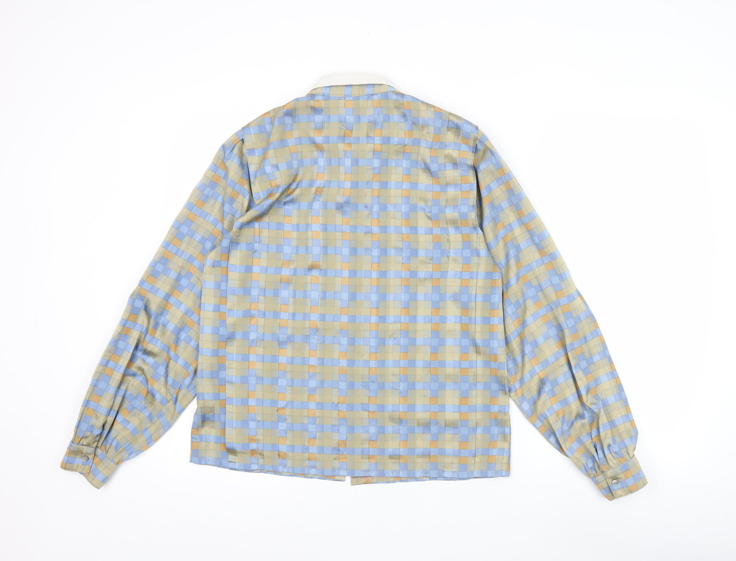 Ravens Women Multicoloured Check Long Sleeve Collared Button-Up Shirt Size 12