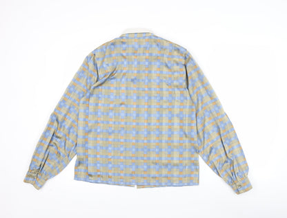 Ravens Women Multicoloured Check Long Sleeve Collared Button-Up Shirt Size 12