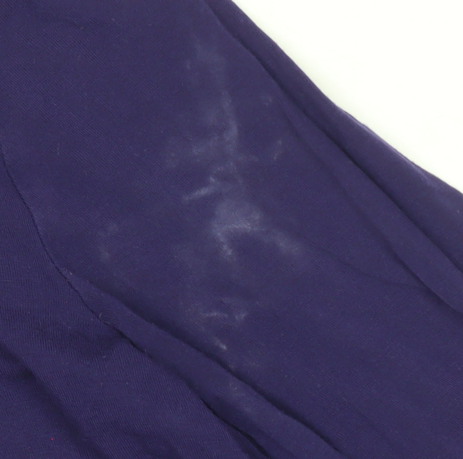 White Stuff Womens Purple Size 10 Long Sleeve Jersey Blouse