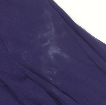 White Stuff Womens Purple Size 10 Long Sleeve Jersey Blouse